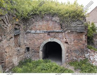 building bricked ruin overgrown old 0007